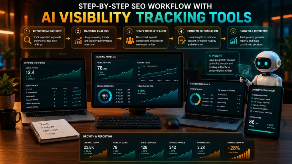 How to use AI visibility tracking tools to improve website rankings