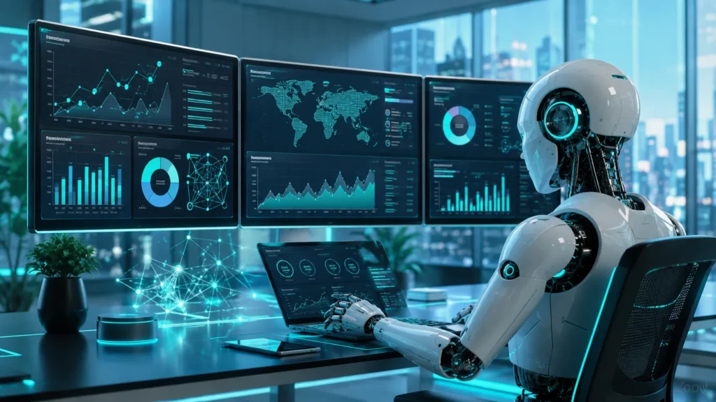 Artificial intelligence improving website visibility and SEO performance
